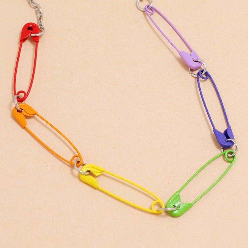 Hot Amazing Mom New Rainbow Clip Choker Necklace - 2 pack - Picture 4 of 5